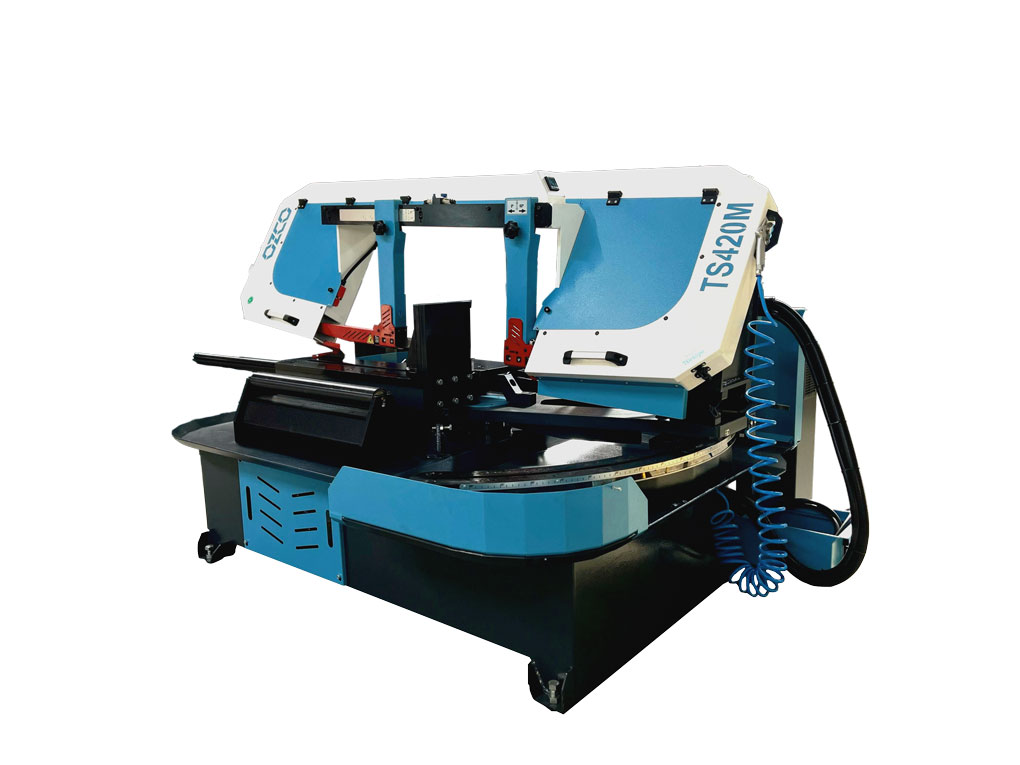 Ozco TS420M Yarı Otomatik Şerit Testere Tezgâhı (Açılı Kesim)